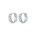 wholesale S925 Sterling Silver Minimalist Vintage Chain Ear Clips, Fast Selling Creative Simple Personality Earrings for Women-0-4