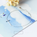 wholesale S925 Silver Women's Korean-style Minimalist Cross Pendant Chain Bracelet Wholesale S0565-0-3