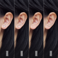 wholesale Sterling Silver S925 Small Fresh Seven-Star Full Diamond Ear Crawler Ear Climber Earrings for Women Wholesale E0713-0-1
