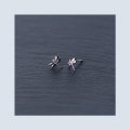 wholesale S925 Sterling Silver Women's Fashion Forest Style Cute Little Fresh Dragonfly Stud Earrings Simple Wholesale Ear Jewelry E3012-0-3