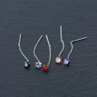 wholesale S925 Silver Hoop Earrings Korean Style 12mm 15mm Wire Diameter Smooth Large Hoop Earrings E461-G0083-1.2*8mm 925 silver electroplated silver