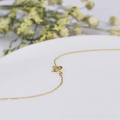 wholesale 18K Gold Bare Chain Women's Choker Necklace Without Pendant, Ultra-Thin Sparkling Cross Engine-Turned Chain, Versatile and Minimalist-0-3