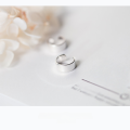wholesale S925 Sterling Silver Women's Minimalist Fashion Smooth Small Ear Clips Personality Stud Earrings Cartilage Ear Cuff Ear Accessories E5684-0-2