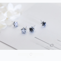 wholesale S925 Sterling Silver Star Korean Japanese Fashion Retro Diamond Inlaid Five-Pointed Star Ear Studs for Women E5167-0-1