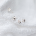 wholesale S925 Silver Korean-style Fashion Fresh Sweet Lovely Rose Simple Nose Stud Personality Nose Accessory E6206-0-1