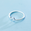 wholesale S925 Silver Ring for Women, Korean Style Fashionable and Unique Open Star Moon Ring, Simple and Elegant Hand Jewelry J3299-0-2