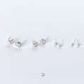 wholesale Sterling Silver S925 Earrings Women Korean Style Minimalist Knot Ear Studs Cute Pom-Pom Sweet Ear Accessories G1737-0-0