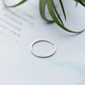 wholesale S925 Sterling Silver Women's Korean Style Minimalist Smooth Ring Joint Tail Ring Jewelry J3396-0-3