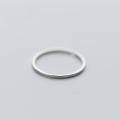 wholesale S925 Sterling Silver Women's Korean Style Minimalist Smooth Ring Joint Tail Ring Jewelry J3396-0-2