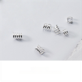 wholesale Metal S925 silver men's and women's minimalist personalized hollow three four five loop no-piercing multi-layer multi-loop ear clips earrings E7273-0-0