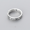 wholesale 990 Silver Na Lan Small Fish Ring Simple and Sweet Adjustable Ring J4070-0-0