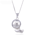 wholesale S925 silver football pendant necklace, dynamic, stylish, sweet, and fresh fashion jewelry for girls, wholesale-0-4