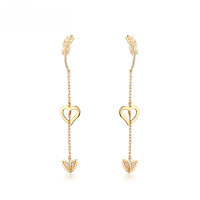 wholesale S925 Sterling Silver Zircon Stud Earrings for Women, Versatile Trendy Heart-shaped Earring Accessories-Zircon (clearance products, no returns or exchanges unless there is a quality issue, please do not bid) &gt; 925 silver