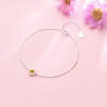 wholesale S925 Silver Bracelet for Women Korean Style Fashion Small Daisy Bracelet Elegant and Lovely Lady's Accessory S2631-0-3