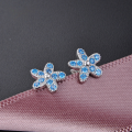 wholesale S925 Metal Source Factory Starfish Earrings for Women with Inlaid Diamond Zirconia Wholesale and Dropshipping-0-2
