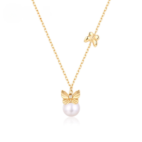 wholesale 925 Sterling Silver Jewelry Wholesale Manufacturer of Japanese and Korean New Style Pink Quartz Lemon Crystal Heart Bow Pendant Necklace for Women-Pendant with chain [lemon quartz] &gt; 925 silver