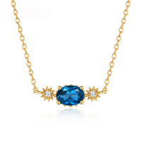 wholesale Best-selling new Christmas gift pendant - Gold and pearl snowman necklace for women, trendy and versatile-[Pendant] Without chain>925 silver