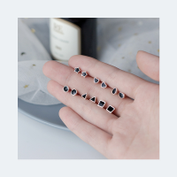 wholesale S925 Sterling Silver Leaf Stud Earrings with Zircon, Korean Simple Style, Fashionable and Elegant Earrings for Women, Wholesale from Factory-Earrings-with plastic earplugs