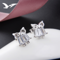 wholesale S925 Sterling Silver Cute Elephant Stud Earrings for Women, Animal Earrings, Student Minimalist Jewelry Wholesale from Source Factory-0-1