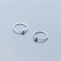 wholesale Metal S925 sterling silver ear hoops for women, sleep without taking off, small ear studs, minimalist light beads, niche fashion earrings E1217-0-0