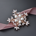 wholesale S925 Sterling Silver Snowflake Pearl Brooch for Women, High-end Elegant Suit Jacket Sweater Pin Decoration Accessory-0-0