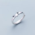 wholesale S925 Silver Women's Korean Style Small Fresh Cute Pig Adjustable Ring Animal Ring J4856-0-0