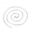 wholesale S925 Sterling Silver Women's Necklace Matching Chain Flash O-Link Chain Without Pendant Silver Chain Necklace for Sweaters Choker Cross Chain-0-4