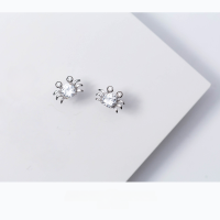 wholesale Sterling silver Japanese light luxury jewelry, niche design, vintage earrings for women, palace-style, natural freshwater pearl ear studs-925 silver