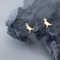 wholesale Sterling Silver Dinosaur Stud Earrings for Women, Korean Style Minimalist Cute and Unique Animal Earrings G0595-0-0