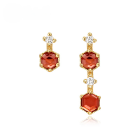 wholesale S925 Silver Nalan Women's Fashion Inlaid Diamond Hoop Ear Clasp Elegant Inlaid Diamond Ear Jewelry G0733-S925 silver pair-silver model 925 silver