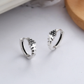 wholesale S925 Sterling Silver Korean-style Creative and Trendy Fish Bone Pattern Earrings New Simple Stud Earrings-0-0