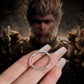 wholesale Silver S999, the trending Black Myth: Wukong Golden Cudgel Ring for Women, a creative and vintage-inspired ring with the Hoop Spell design-0-8