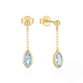 wholesale 925 Sterling Silver New Marquise Pendant Drop Earrings Women-0-5