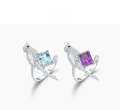 wholesale [925 Silver] Designer High-end Natural Gemstone Jewelry Set, Bird Design Ring, Earrings, and Pendant-0-1