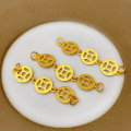 wholesale Metal S925 Gold-Plated Butterfly Coin Charm Extender Chain Accessory Bracelet Necklace DIY Bead Spacer Semi-Finished-0-2