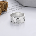 wholesale S925 Silver Retro Vintage Style "Wealth and Fortune" Ethnic Trendy Creative Adjustable Ring-0-3