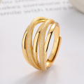 wholesale S925 Sterling Silver Twisted Wire Brushed Ring Minimalist Luxury Adjustable Index Finger Ring Factory Direct-0-2