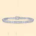 wholesale S925 Sterling Silver Fashionable Commuter Versatile Women's High-End Hot-Selling Cross-Border Luxury Paved Moissanite Bracelet-0-0