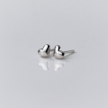wholesale S925 Sterling Silver Small and Exquisite Smooth Mini Heart Stud Earrings, Fresh and Sweet Ear Accessories M04025-0-6