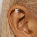 wholesale S925 Sterling Silver Classic Marquise Zircon Flat Head Threaded Ear Cartilage Stud,-0-3