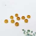 wholesale Metal material first: S925 silver gold-plated diamond-inlaid hollow spacer beads for bracelet necklace stringing accessory DIY semi-finished products-0-1