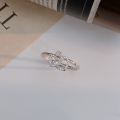 wholesale S925 Sterling Silver Korean Fashion Love Ring for Women, Small Batch Design, High-End Sense, Adjustable Open Ring-0-0