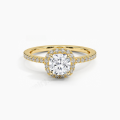 wholesale 9/10/14/18K Gold Moissanite Engagement Ring with Certificate, 1 Carat, Cross-Border, Minimalist Style-0-3