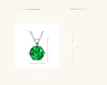wholesale S925 Sterling Silver Classic Six-Claw Emerald Necklace for Women, High-End Designer Pendant Collarbone Chain Wholesale-0-6