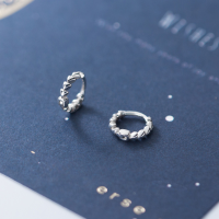 wholesale S925 Silver Korean-style Fashion Minimalist Small Triangle Ear Studs Fresh Twist Earrings G6538-s925 silver pair>925 silver