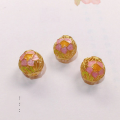 wholesale S925 Gold-Plated Enamel Drip Oil Floral Twelve Months DIY Components Crystal Jewelry Bracelet Necklace-0-1