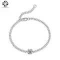wholesale 925 Sterling Silver European and American Popular Fashion Light Luxury Bracelet, Niche Cross-Border Hot Seller Moissanite Cuban Chain Bracelet for Women, High-End Feel-0-5