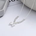 wholesale S925 Sterling Silver Korean-style Fresh and Cute Bow Knot Mixed Chain Sweet and Cool Fairy Collarbone Necklace-0-0