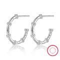 wholesale 925 Sterling Silver Earrings Fashionable and Unique High-end Sense Stud Earrings Simple Diamond-studded Twist Earrings Cross-border Exclusive Supply Jewelry-0-6