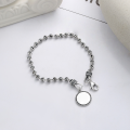 wholesale S925 Sterling Silver GoodLuck English Letter Ins Fashion Versatile Bracelet-0-1
